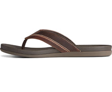 Load image into Gallery viewer, Sperry Men&#39;s Plushwave Dock Flip Flop Brown