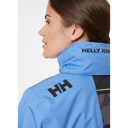 Helly Hansen Women's Crew Hooded Midlayer Sailing Jacket Skagen Blue