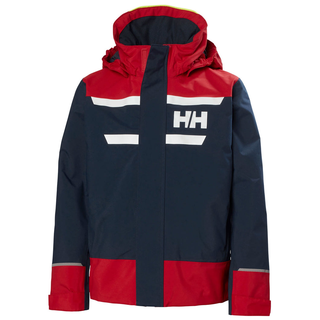 Helly Hansen Juniors' Salt Port 2.0 Sailing Jacket Navy