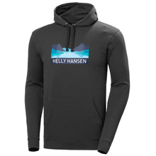 Load image into Gallery viewer, Helly Hansen Men&#39;s Nord Graphic Pull Over Hoodie Ebony