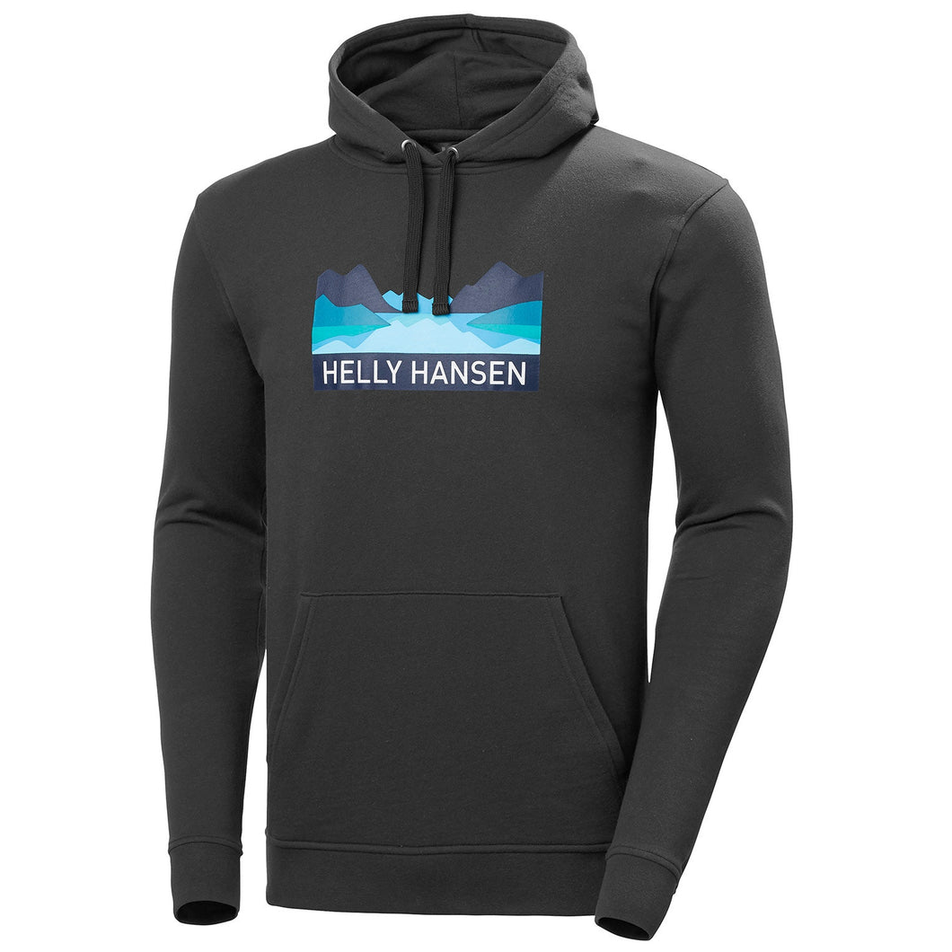 Helly Hansen Men's Nord Graphic Pull Over Hoodie Ebony