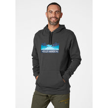 Load image into Gallery viewer, Helly Hansen Men&#39;s Nord Graphic Pull Over Hoodie Ebony