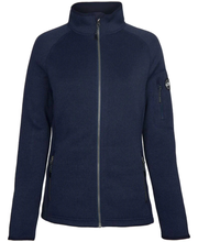 Load image into Gallery viewer, Gill Women&#39;s Knit Fleece Full Zip Navy