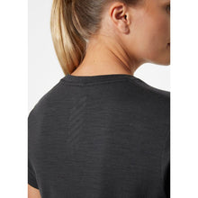 Load image into Gallery viewer, Helly Hansen Women&#39;s Lifa Merino Lightweight Tee Ebony